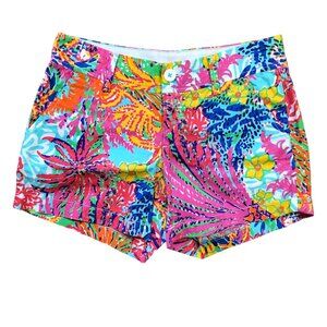 Lilly‎ Pulitzer The Callahan Short Women's Size 4 Fishing For Compliments Cotton